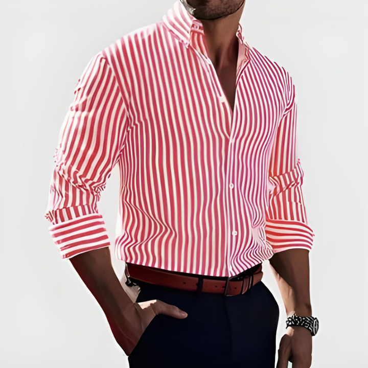 Lenoir™ - Camisa Confidence a Rayas