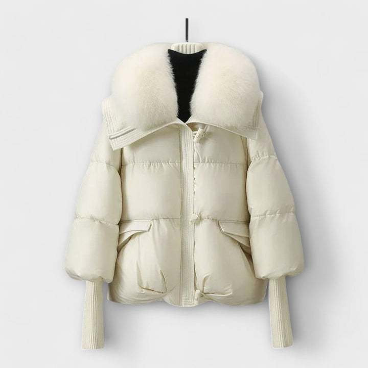 Lucyna - Chaqueta elegante con piel