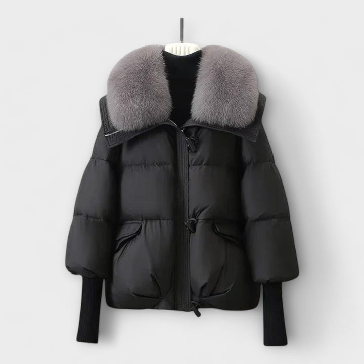 Lucyna - Chaqueta elegante con piel