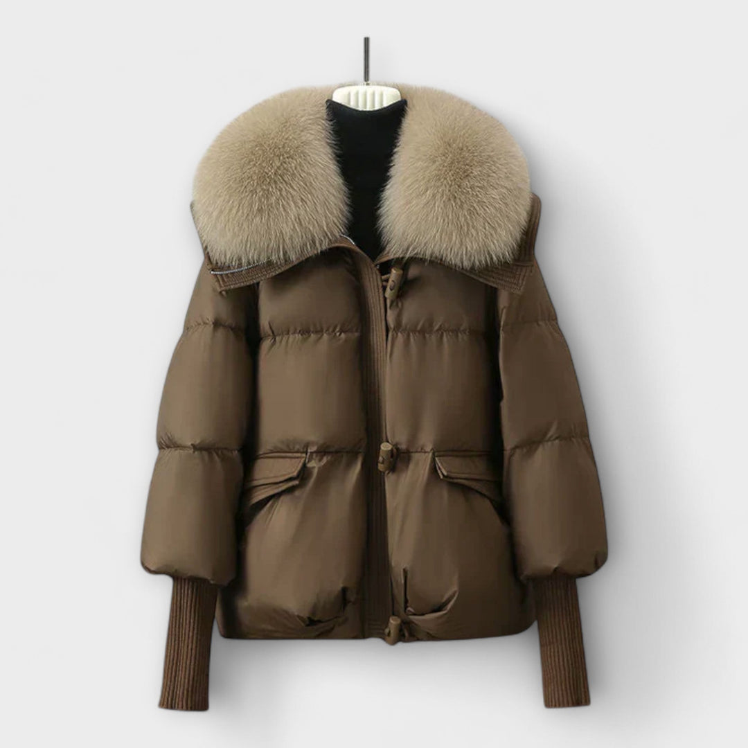 Lucyna - Chaqueta elegante con piel