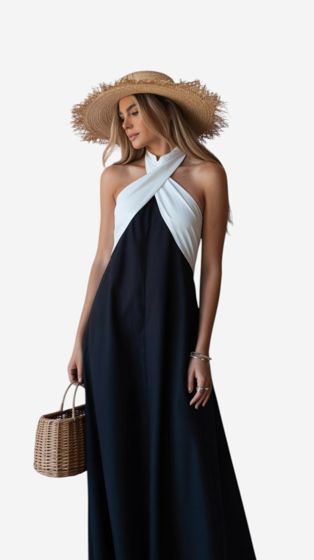 Vestido elegante con espalda descubierta Sienna™