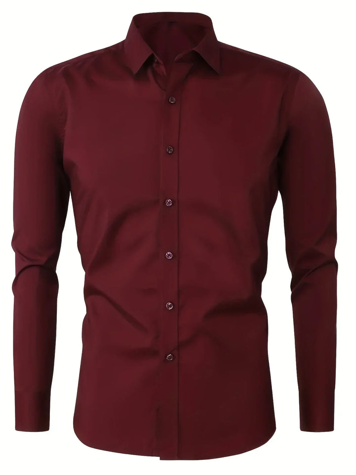 Lenoir™ |  Elegante camisa de manga larga con botones