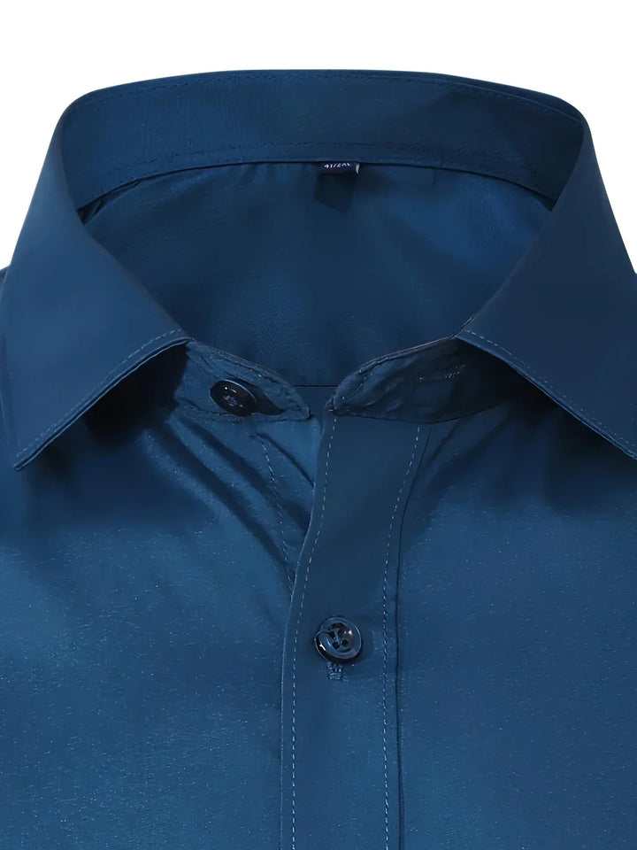 Lenoir™ |  Elegante camisa de manga larga con botones