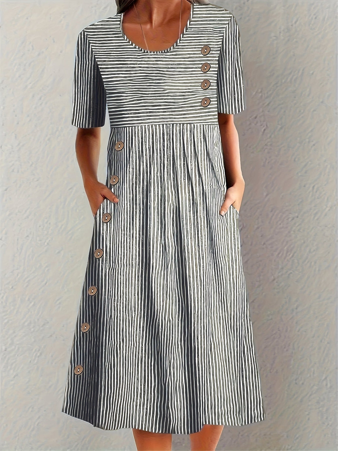 Nicole™ - Vestido de verano a rayas