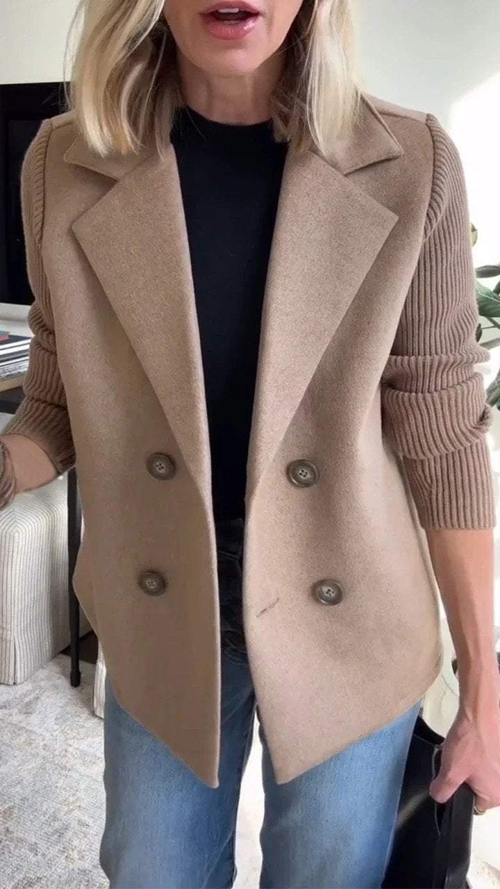 Amora™ - Blazer elegante con mangas de punto