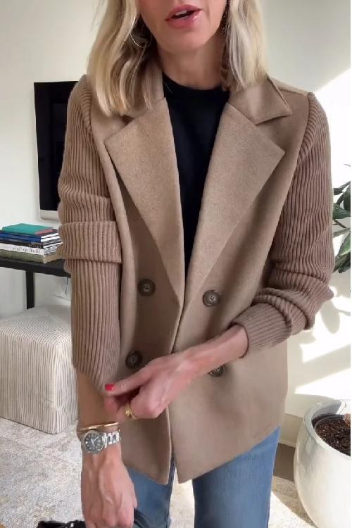 Amora™ - Blazer elegante con mangas de punto