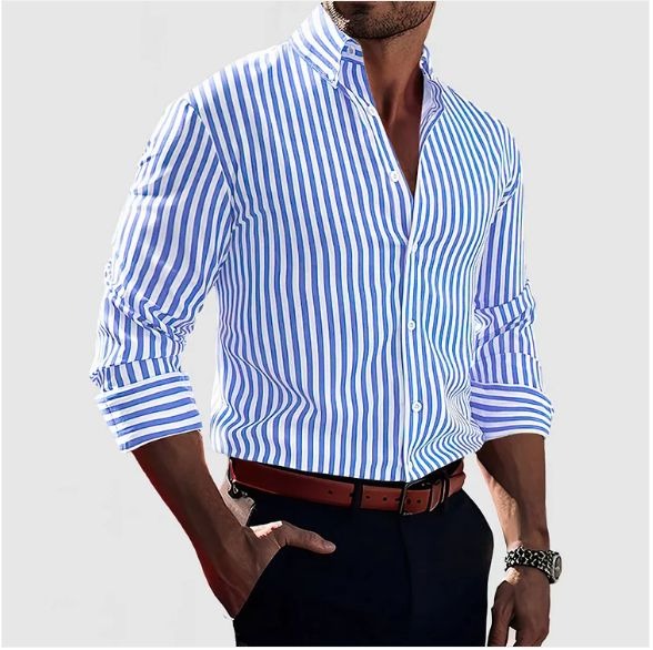 Lenoir™ - Camisa Confidence a Rayas
