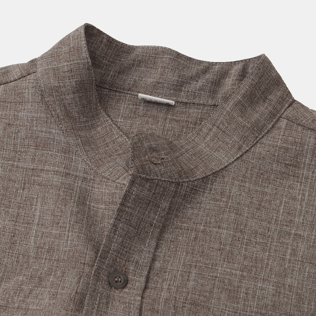 Camisa de algodón lisa con botones Zagreb™