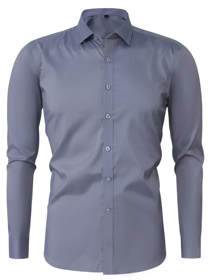 Lenoir™ |  Elegante camisa de manga larga con botones