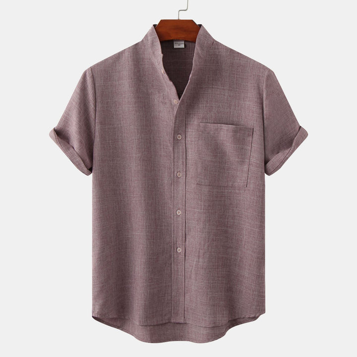 Camisa de algodón lisa con botones Zagreb™
