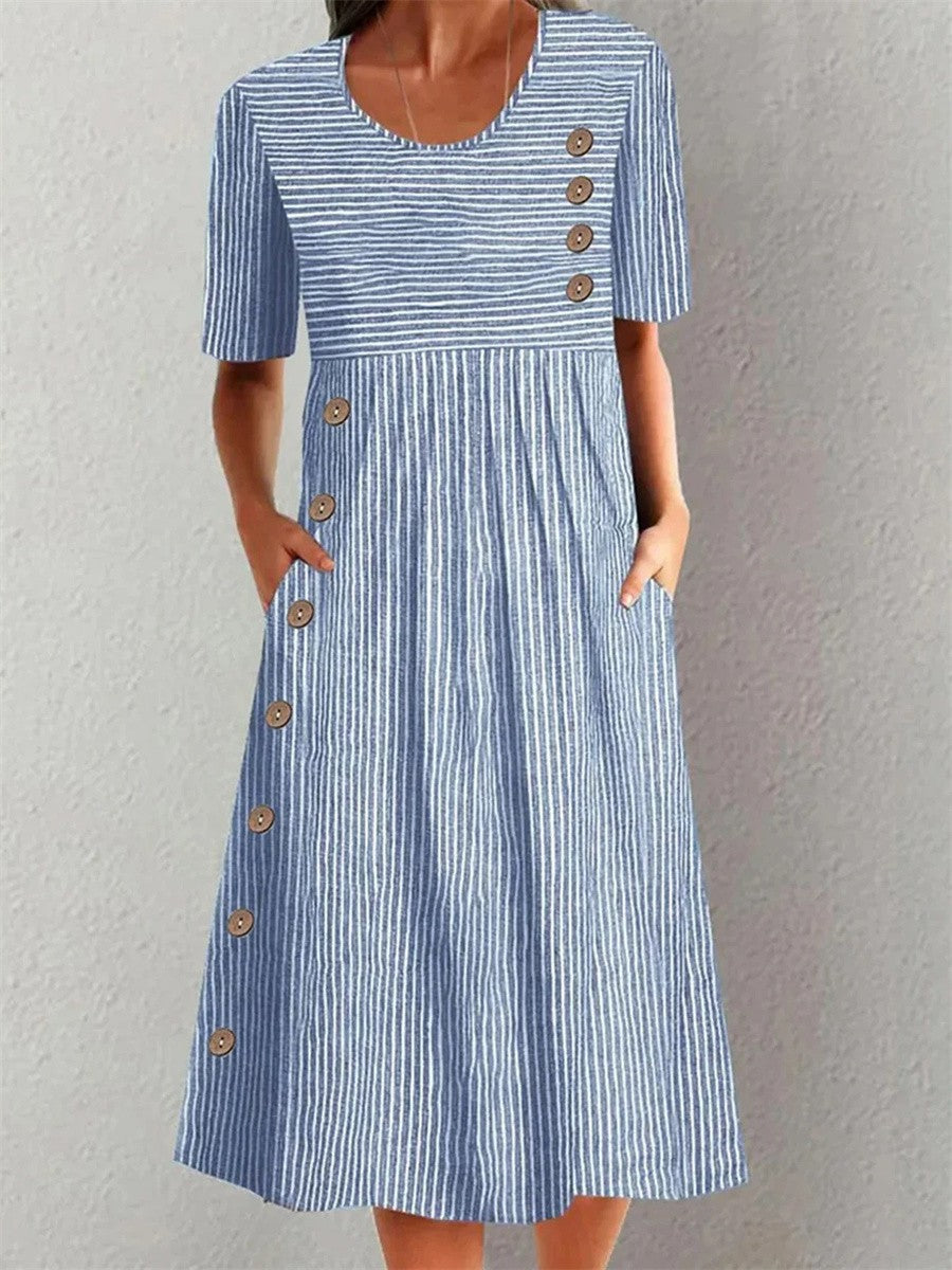 Nicole™ - Vestido de verano a rayas