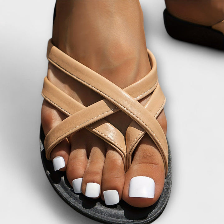Sandalias Eden con puntera de colores