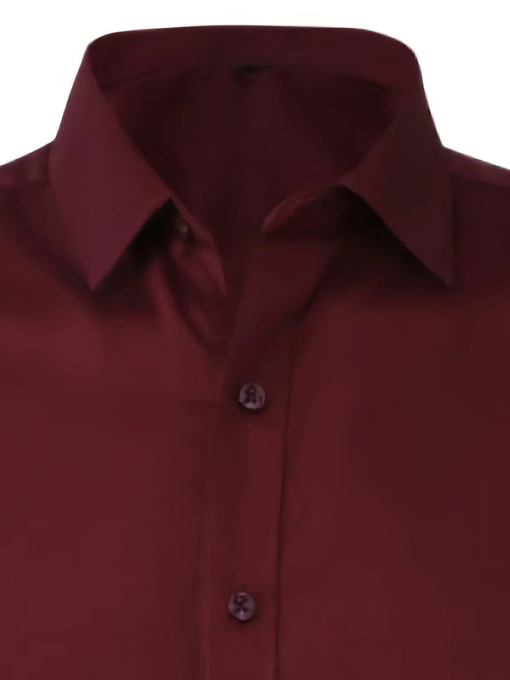 Lenoir™ |  Elegante camisa de manga larga con botones