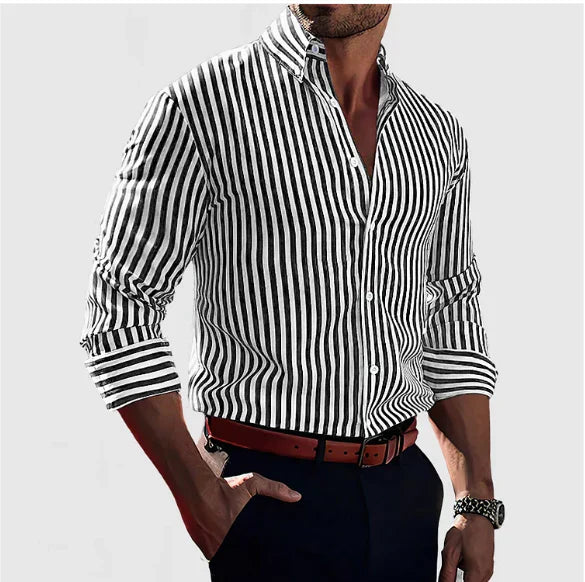 Lenoir™ - Camisa Confidence a Rayas