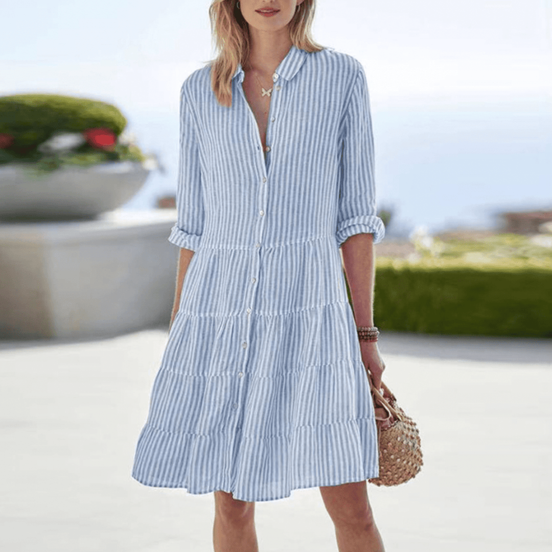Lolita™ - Vestido de rayas con vuelo