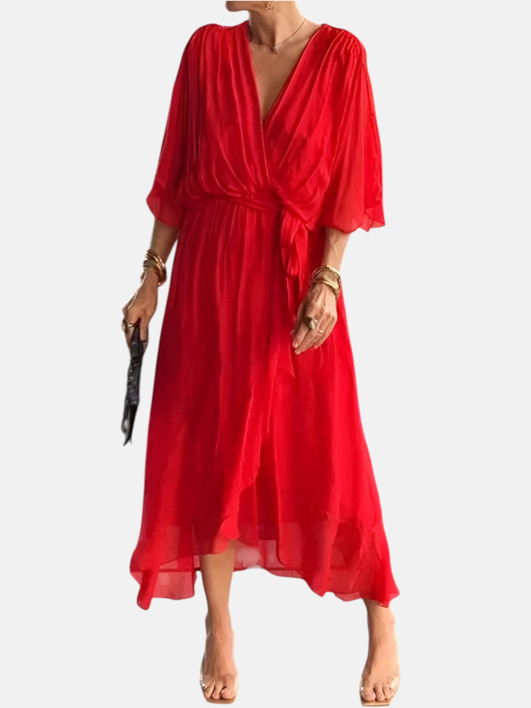 Manuela™ - Vestido Con Cintura De Lazo