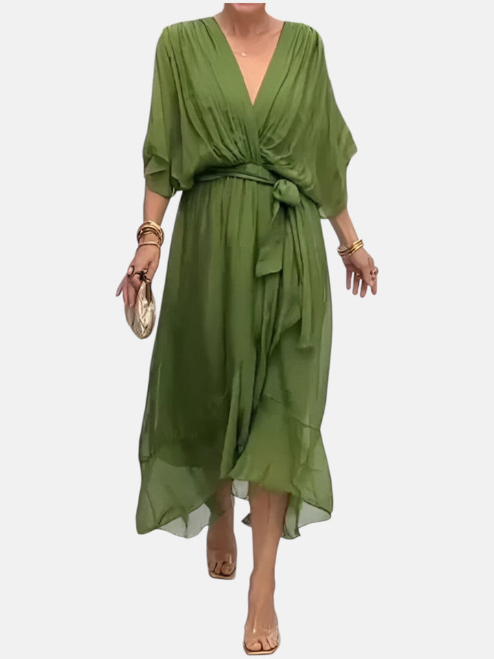 Manuela™ - Vestido Con Cintura De Lazo