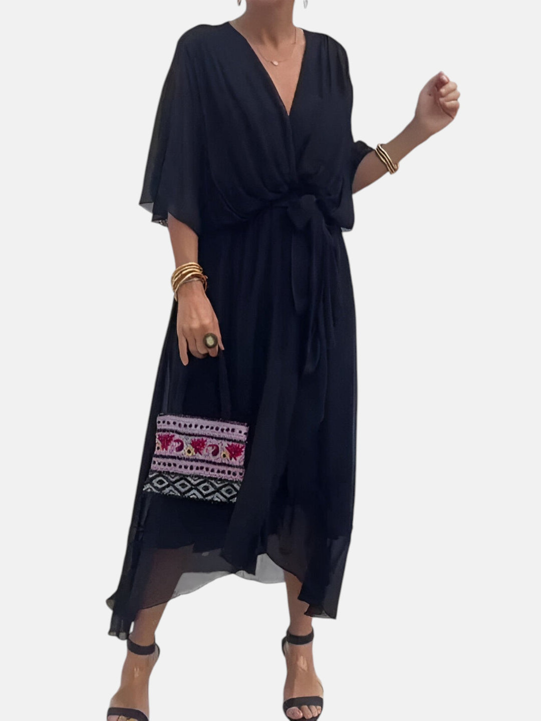 Manuela™ - Vestido Con Cintura De Lazo