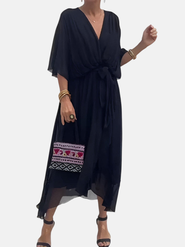 Manuela™ - Vestido Con Cintura De Lazo