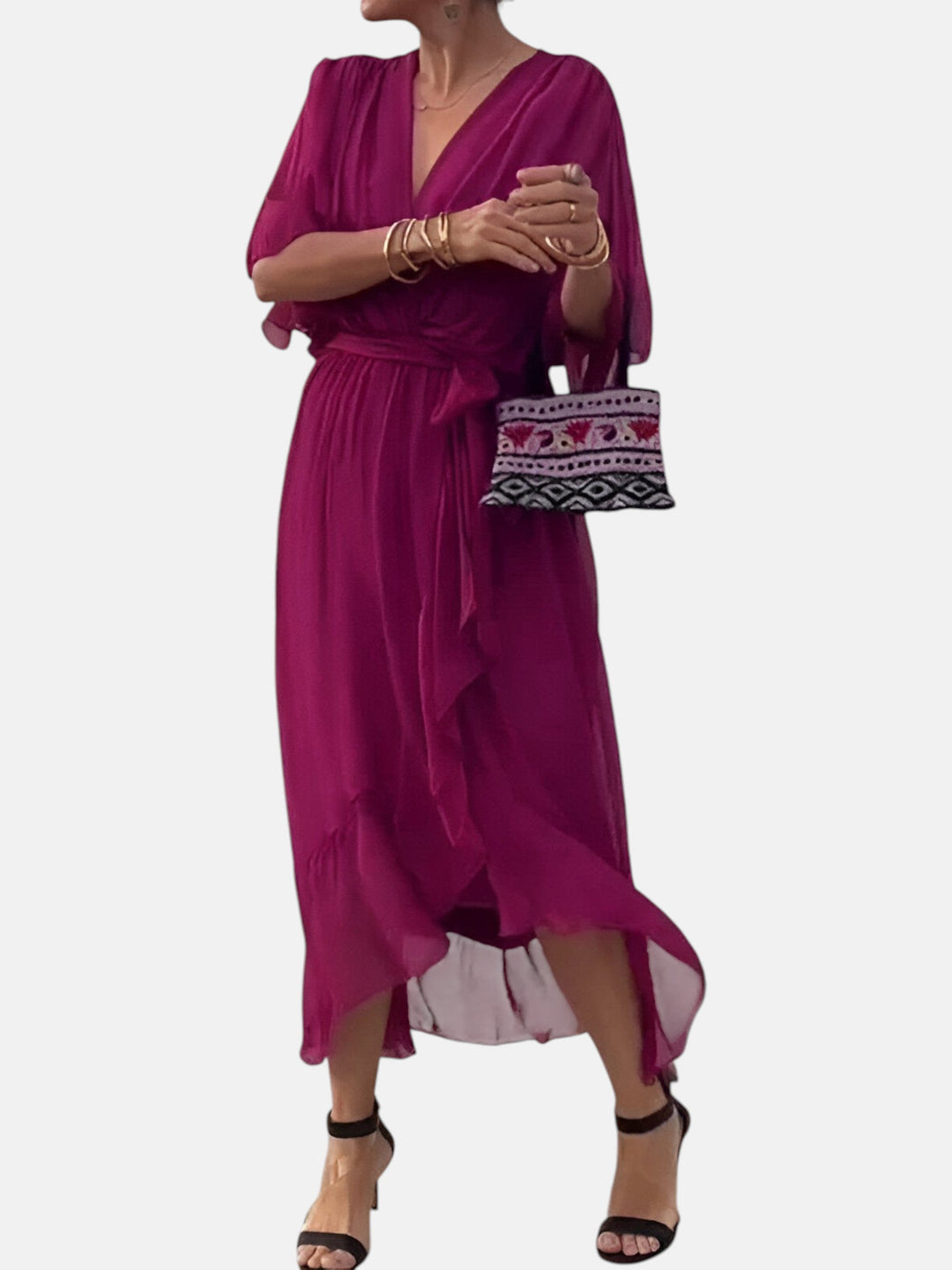 Manuela™ - Vestido Con Cintura De Lazo