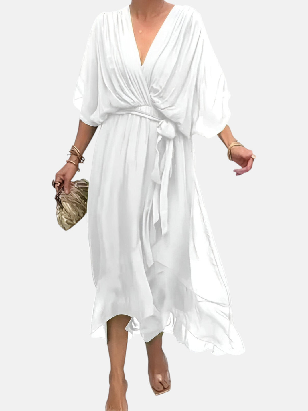 Manuela™ - Vestido Con Cintura De Lazo